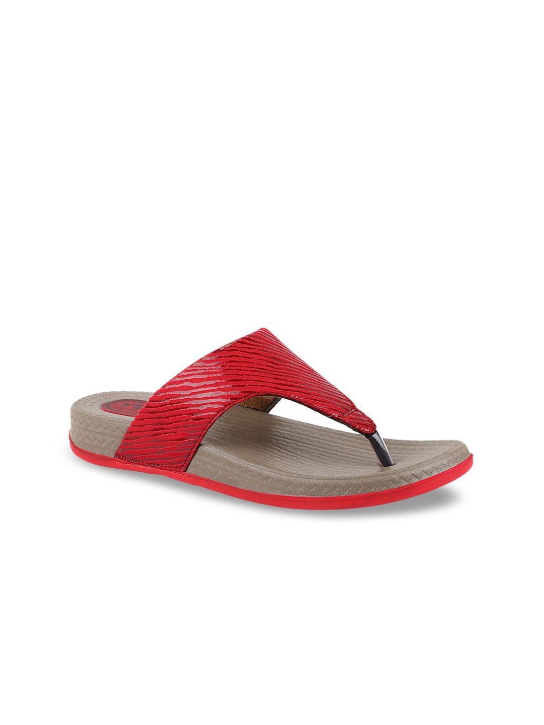 welcome women red t-strap flats