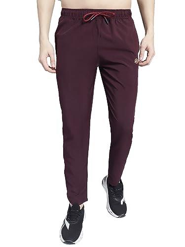 well quality men's polyester sports and gym wear regular fit trackpant-wqtp001-maroon_l