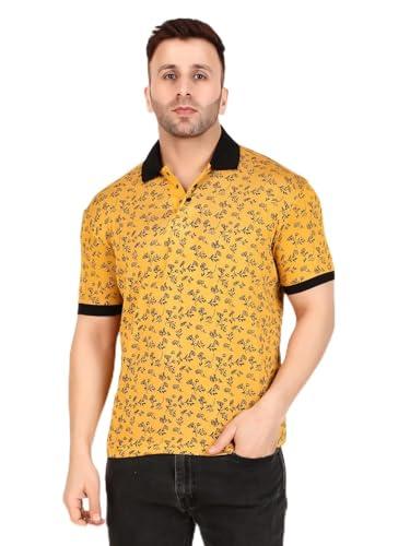 well quality solid polo neck tshirt for men yellow2