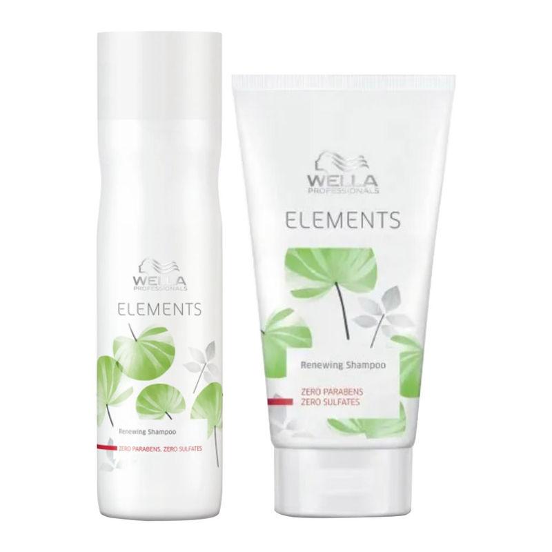 wella professionals elements shampoo with mini elements shampoo