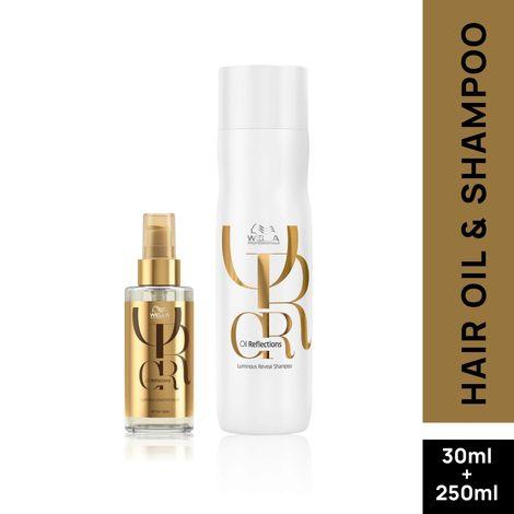 wella professionals oil reflections shampoo, oil combo