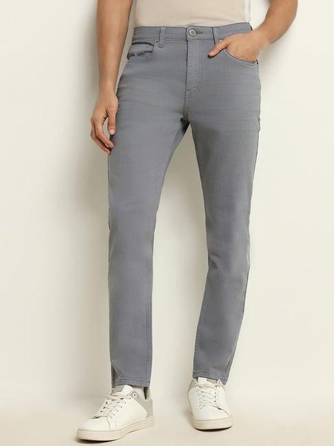 wes casuals by westside grey slim fit mid rised jeans