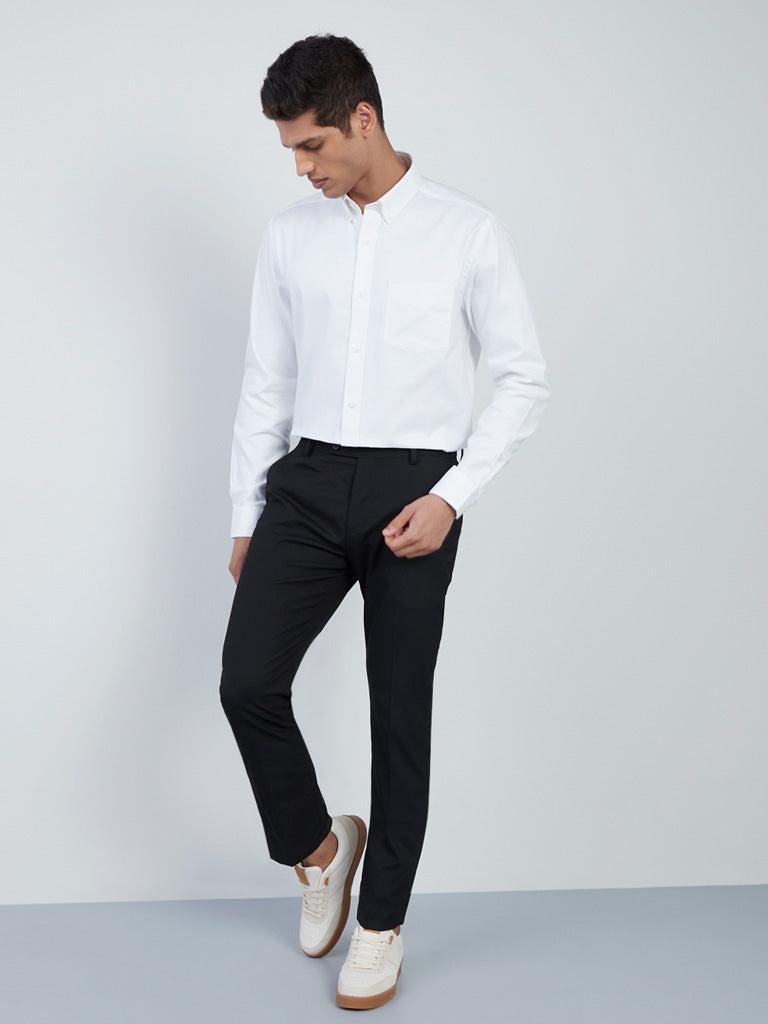 wes formals white relaxed-fit shirt