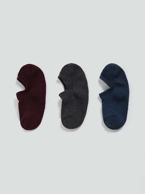 wes lounge by westside multicolored pop no show socks - pack of 3