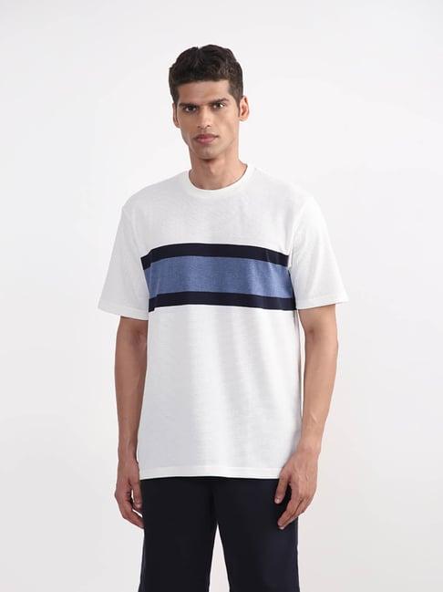 wes lounge by westside off-white relaxed-fit t-shirt