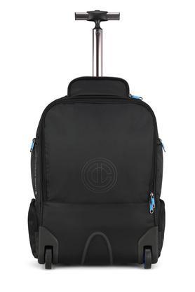 west end laptop backpack on wheels black - black