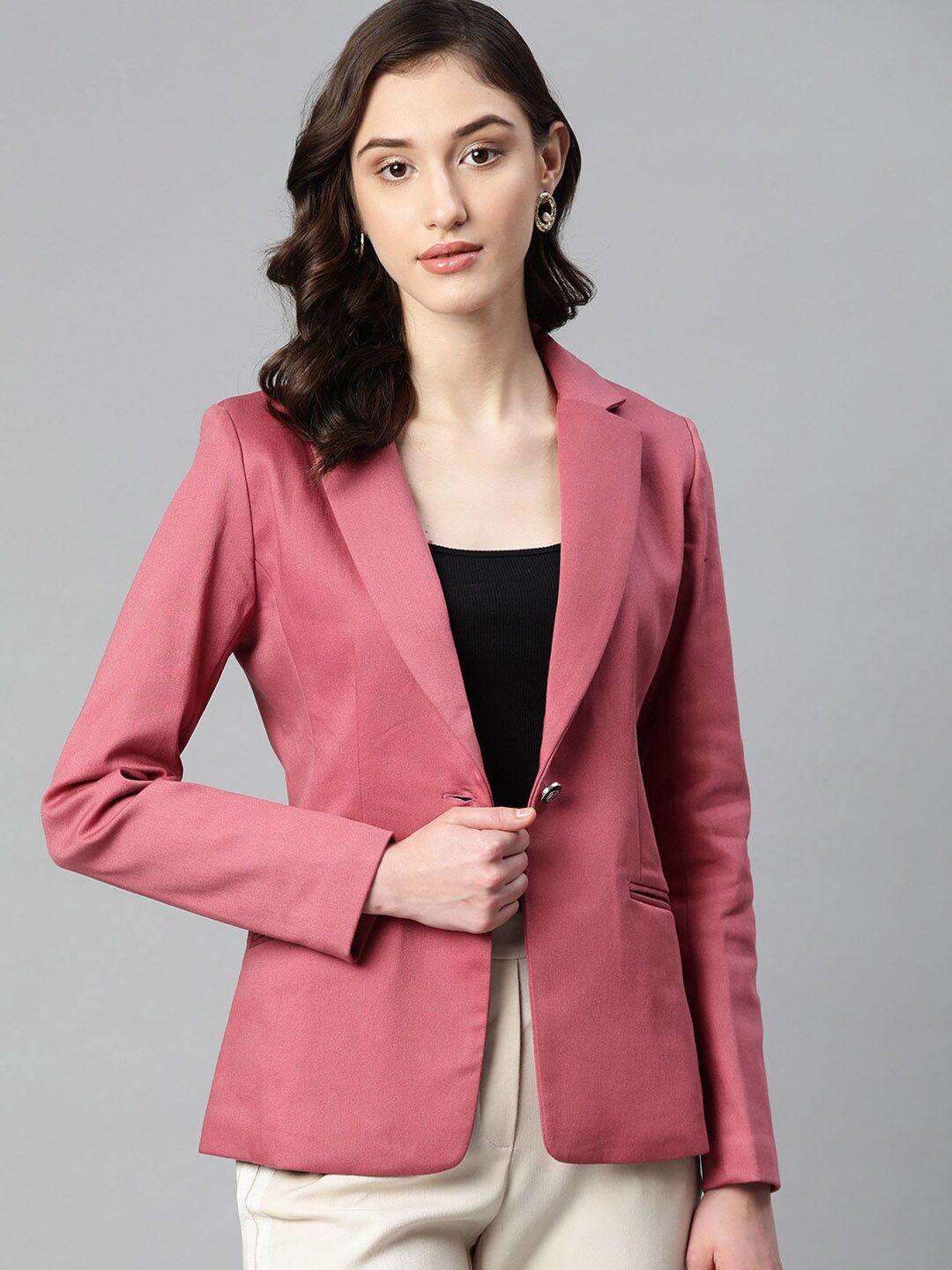 westclo women slim-fit single-breasted casual blazer