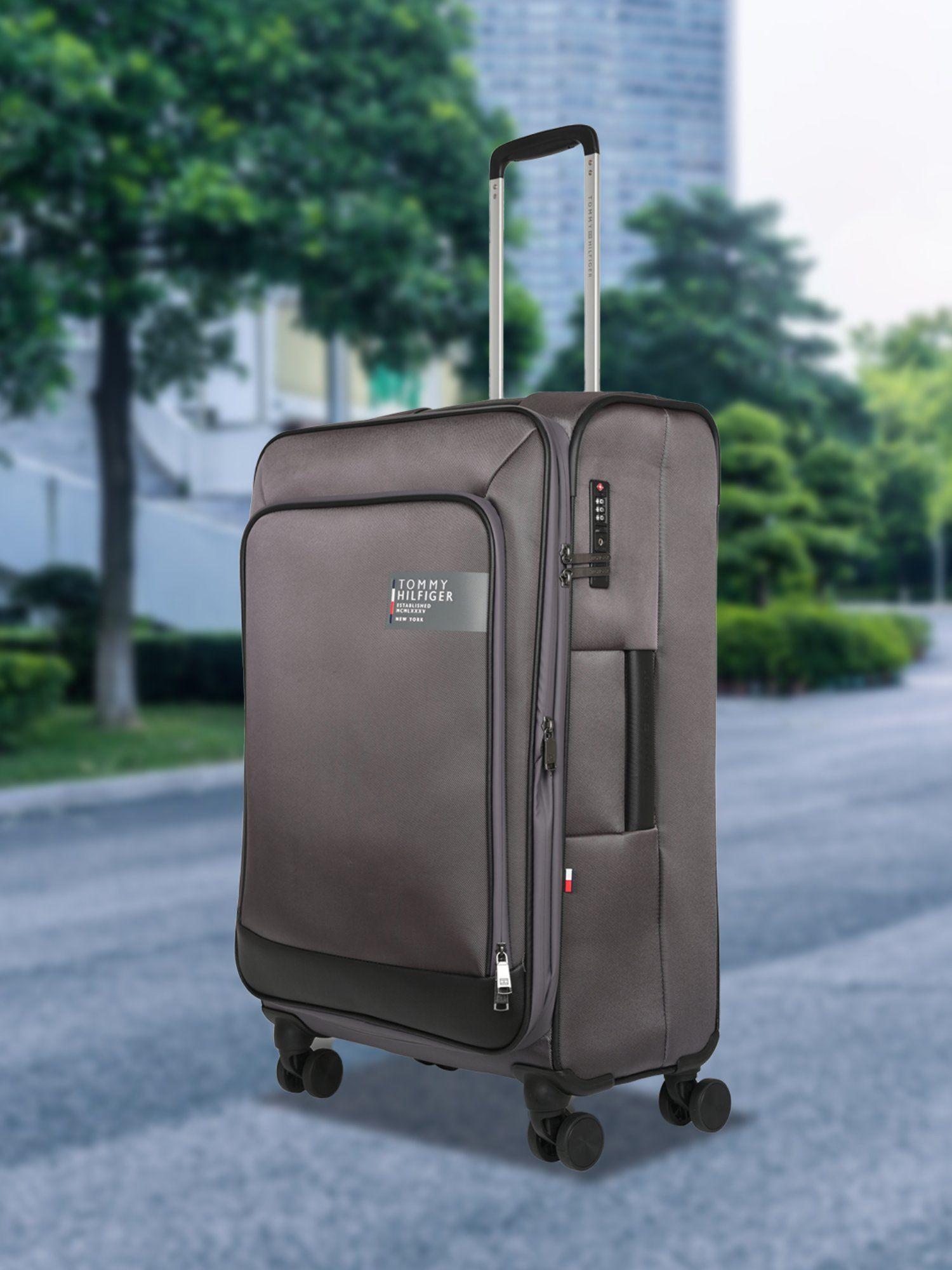 westfield unisex polyester soft luggage grey 55cm cabin trolley tsa lock