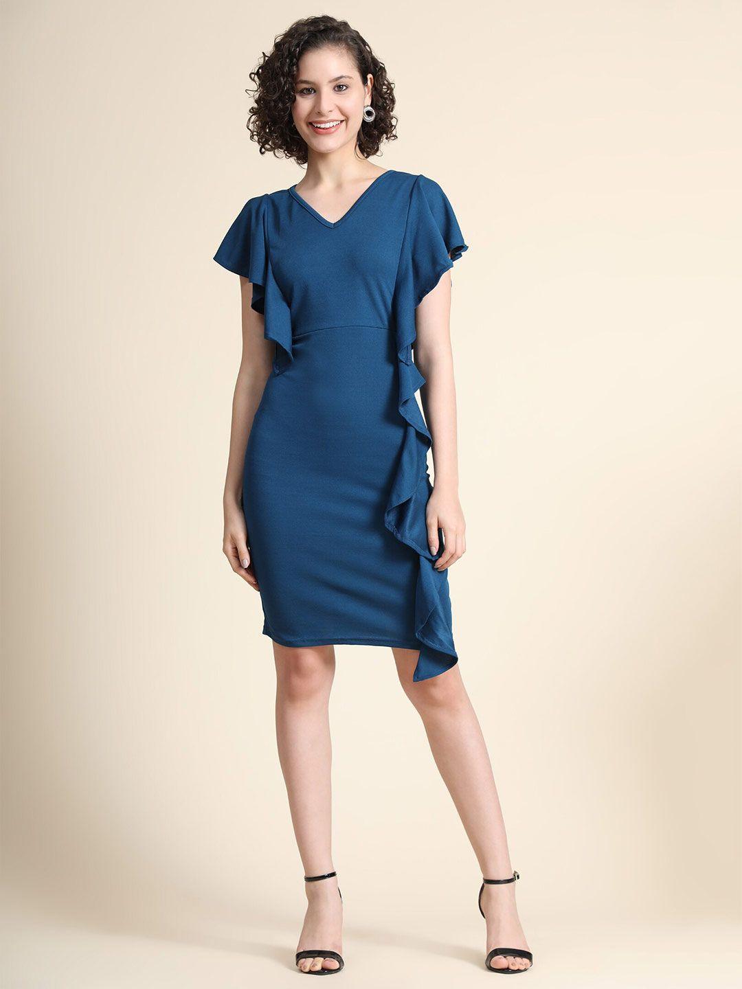 westhood blue sheath dress