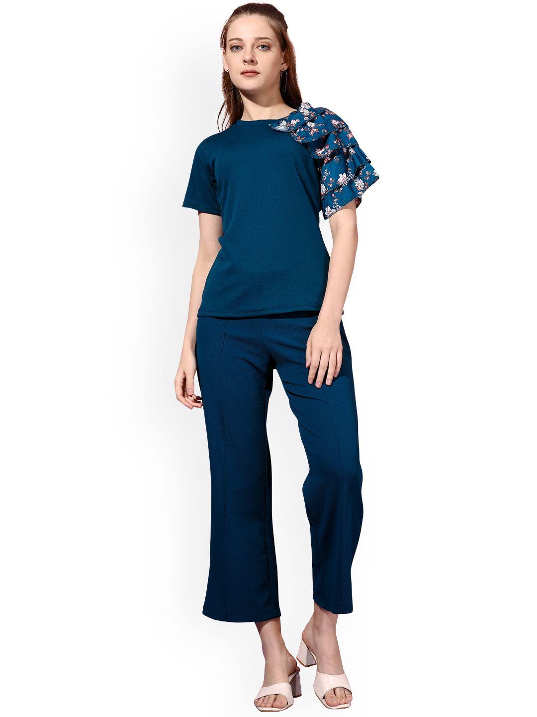westhood ruffled sleeves top with trousers
