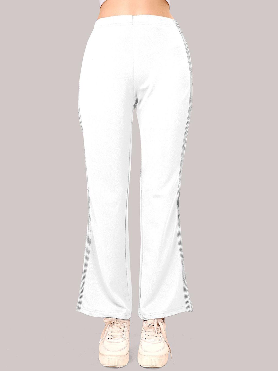 westhood women white relaxed loose fit high-rise trousers