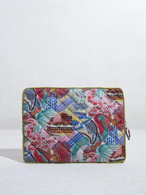 westside home multicolour printed laptop bag