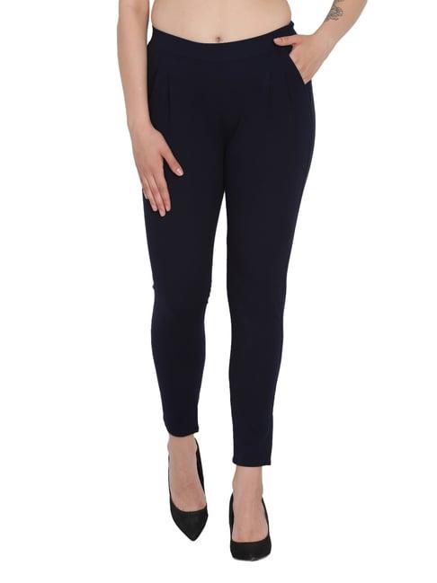 westwood navy cotton trousers