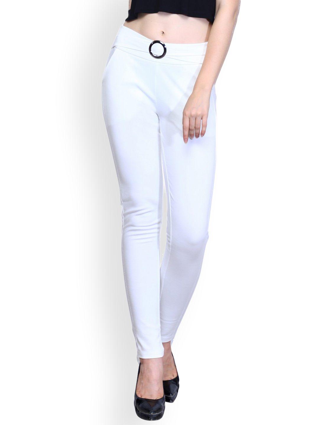 westwood white solid jeggings