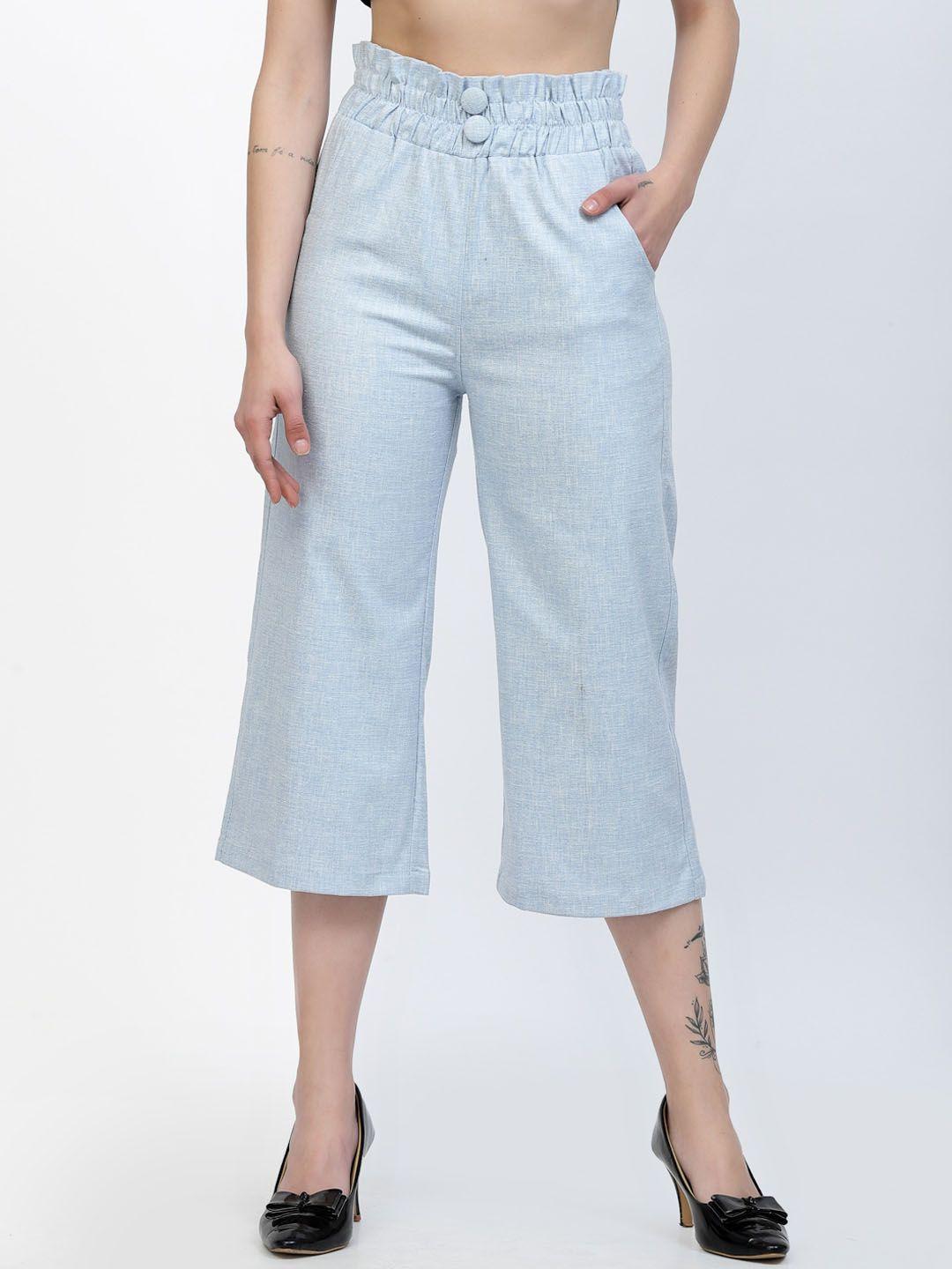 westwood women relaxed easy wash linen culottes trousers