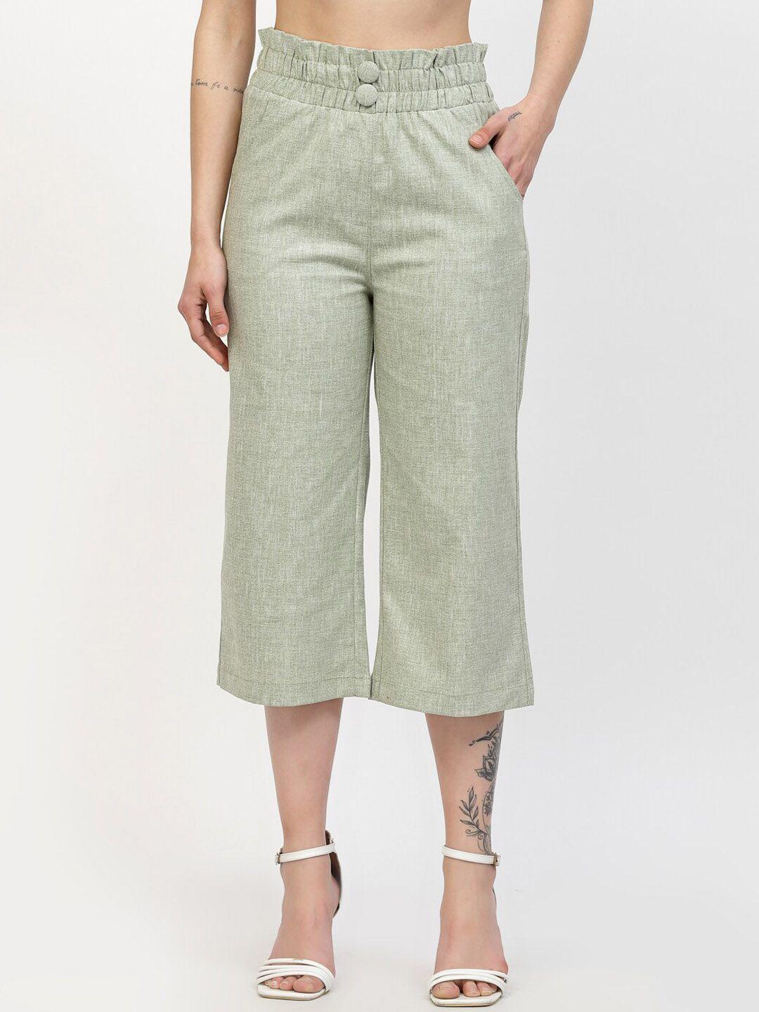 westwood women relaxed easy wash pure cotton culottes trousers