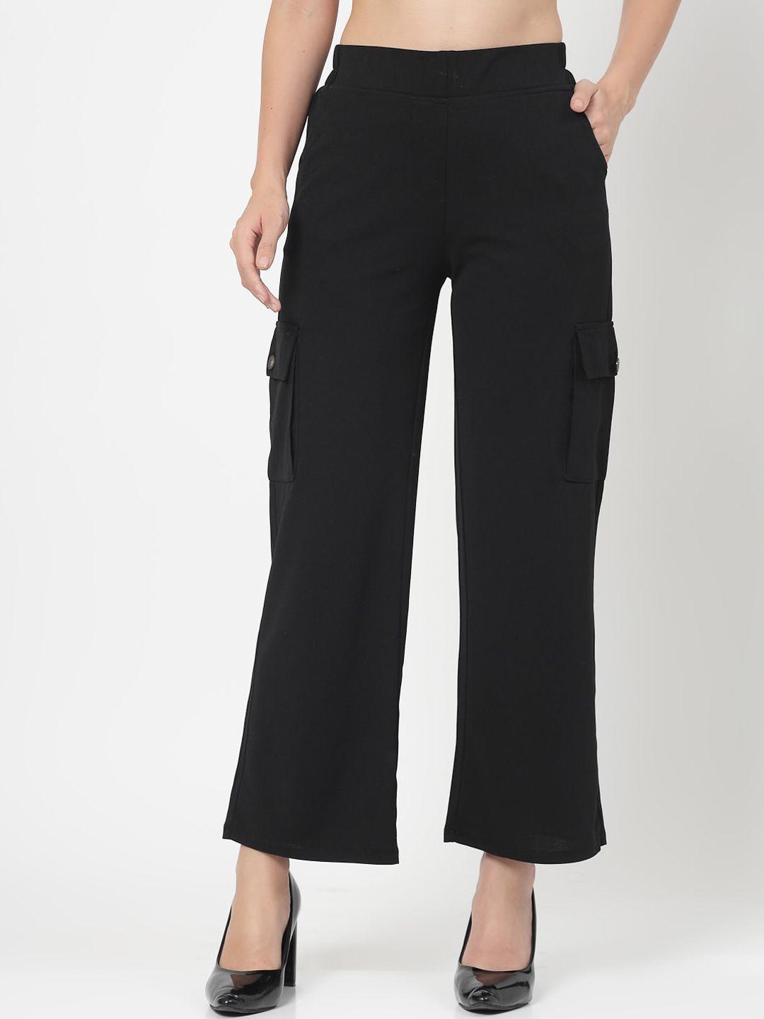 westwood women smart loose fit high-rise cargos trousers