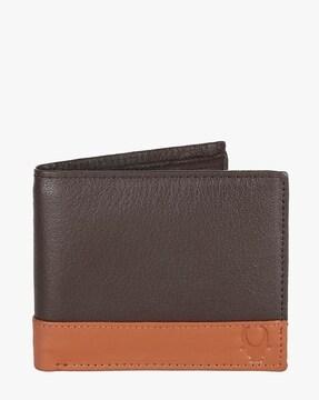 wh242 colorblock bi-fold wallet