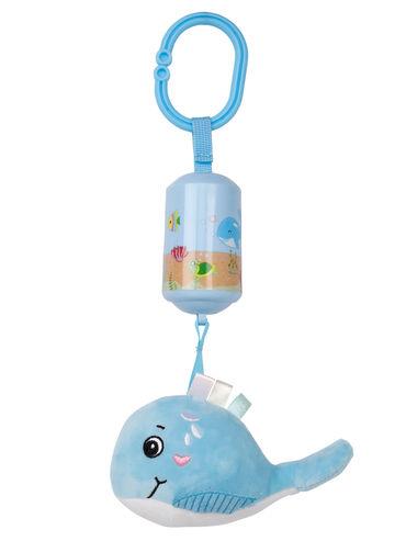 whale blue hanging toy wind chime