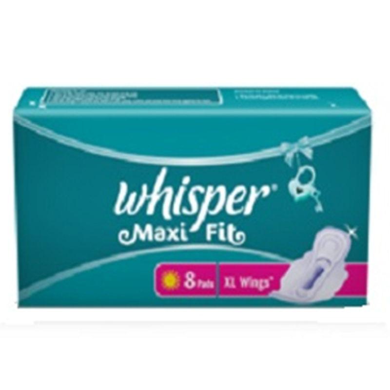 whisper maxi fit l 8s sanitary pads for women