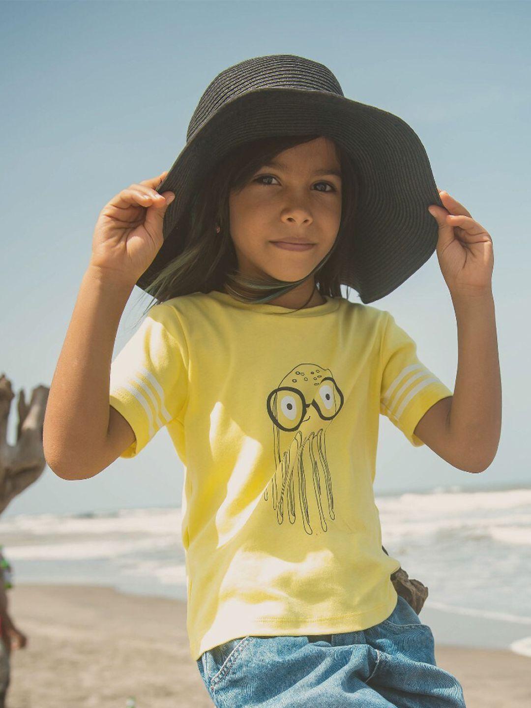 whistle & hops kids jellyfish organic cotton t-shirt
