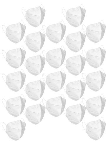 white anti-pollution reusable 5-layer mask (pack of 24)