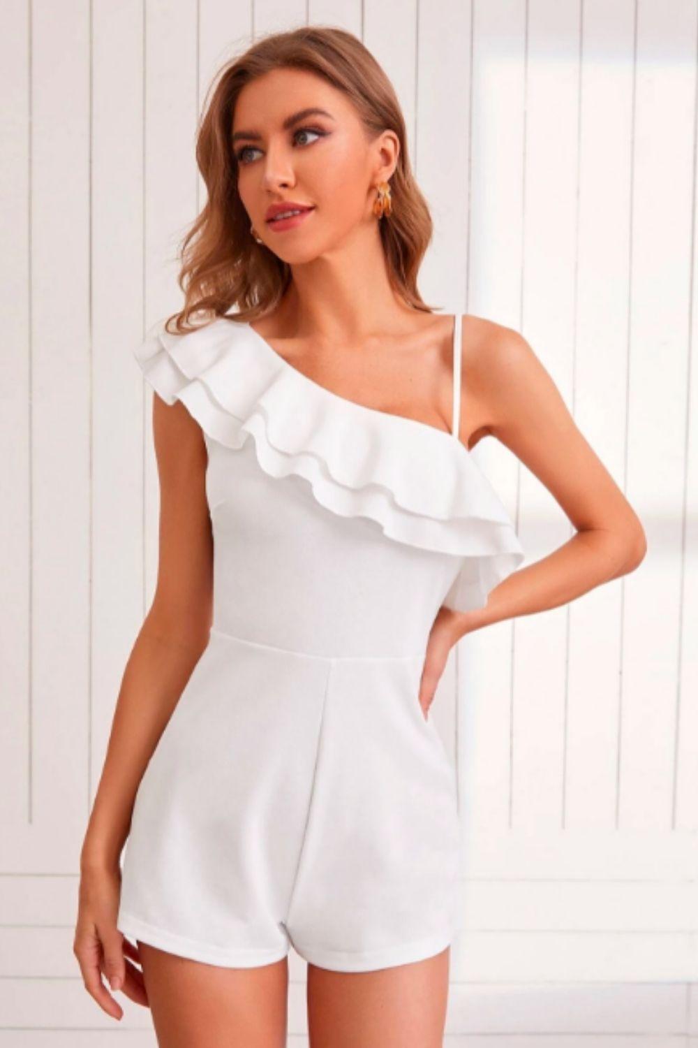 white-asymmetrical-neck-ruffle-tiered-layer-romper