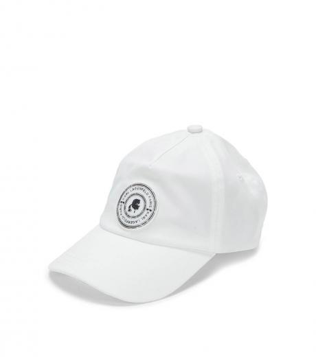 white baseball karl medallion cap