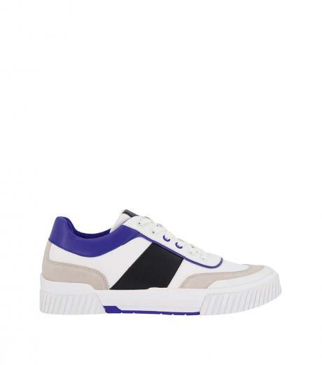 white blue colorblock sneakers