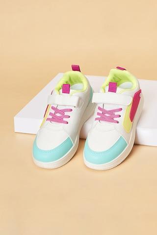white color block casual girls casual shoes