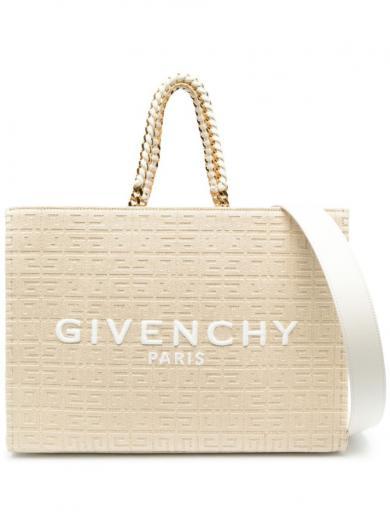 white g-tote medium juta shopping bag