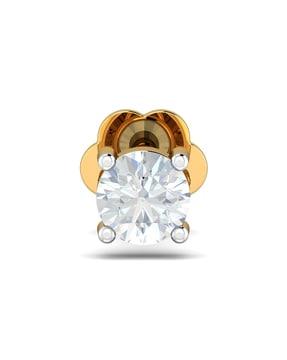white gold diamond-studded nosepin