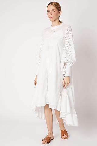 white-high-low-cotton-dress-with-slip-for-girls