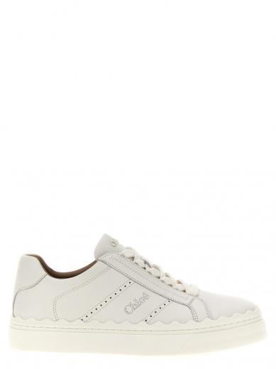 white lauren sneakers