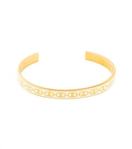 white logo cuff bracelet