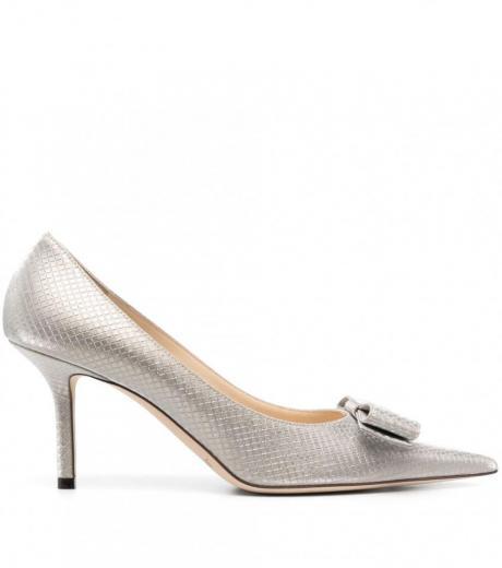 white love/bow 85 leather pumps