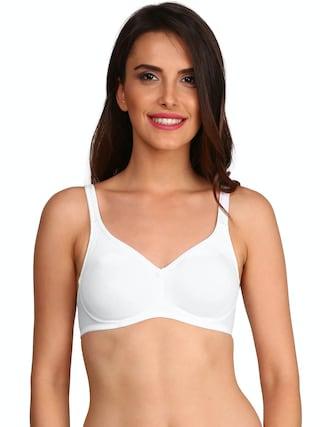 white solid women slim fit bra