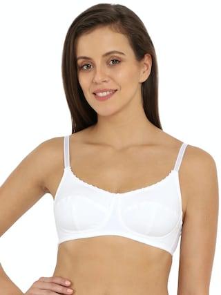 white solid women slim fit bra