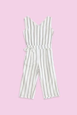 white stripe v neck casual full length sleeveless girls regular fit dress