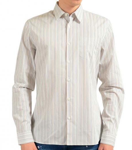 white striped dress shirt
