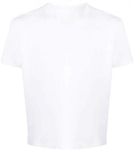 white white  4g logo cotton t-shirt