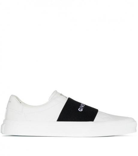 white white city sport leather sneakers