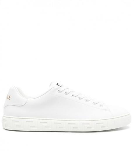 white white greca sneakers