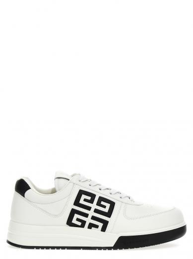 white 4g low top sneakers