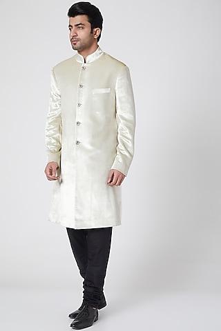 white achkan sherwani