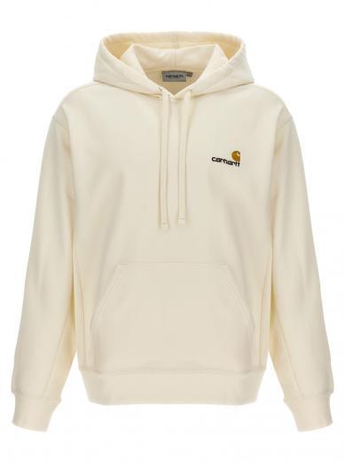 white american script hoodie