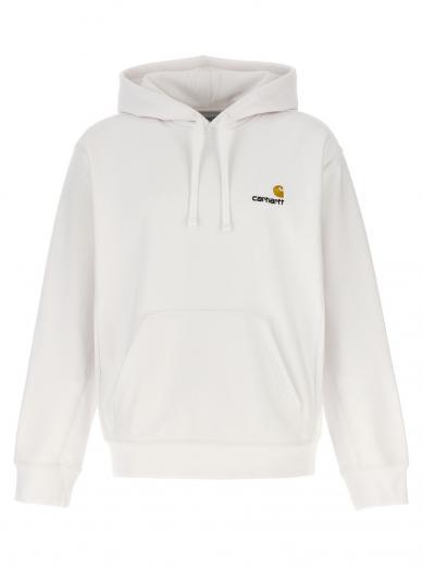 white american script hoodie