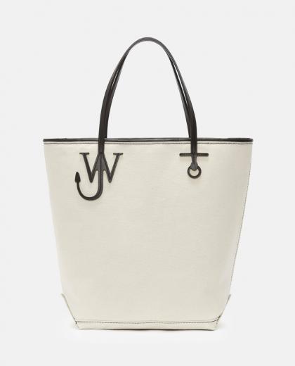 white anchor tall tote