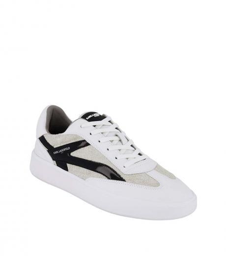 white black colorblock sneakers