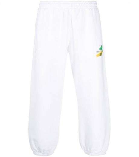 white brush arrow sweatpants